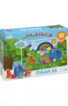 Деревяшки. Пазл-35 гигантский. Праздник у Деревяшек