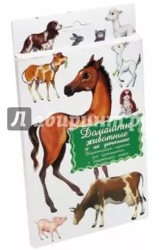 Дидактические карточки "Домашние животные и их детеныши"