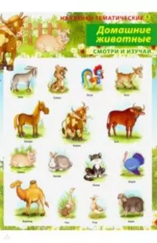 Домашние животные. Наклейки тематические