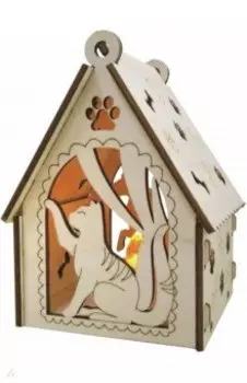 Домик с подсветкой "Кот и пес"