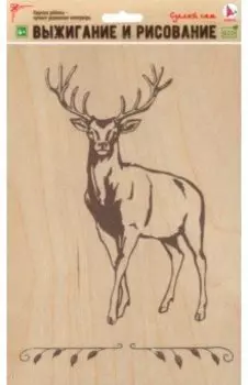 Доска для рисования и выжигания Олень