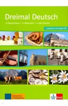 Dreimal Deutsch A2-B1 Lesebuch + CD