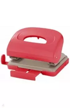 Дырокол, 16 листов, красный