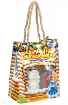 Елочное украшение Кролик в свитере, роспись