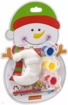 Елочные украшения своими руками. Снеговик на карте