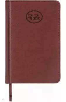 Ежедневник датированный на 2022 год, Favorite, А6, 168 листов, коричневый
