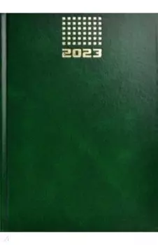 Ежедневник датированный на 2023 год, 160 листов, А5, зеленый
