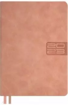 Ежедневник датированный на 2023 год Бакстер. Пепельно-розовый, А6+, 176 листов
