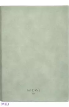 Ежедневник датированный на 2024 год 365days, салатовый, А5, 176 листов