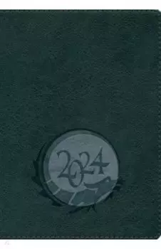 Ежедневник датированный на 2024 год Гонконг, черный, А6+, 176 листов