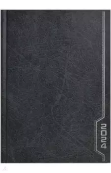 Ежедневник датированный на 2024 год Графит, А5, 160 листов