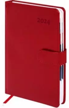 Ежедневник датированный на 2024 год Ritter, красный, А5