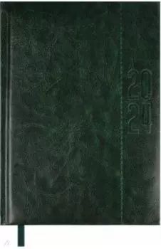 Ежедневник датированный на 2024 год Сариф-эконом, зеленый, А6+, 176 листов