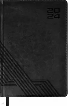 Ежедневник датированный на 2024 год Сариф, черный, А5, 176 листов