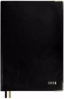Ежедневник датированный на 2024 год Сариф, черный, А5, 176 листов