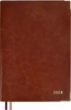 Ежедневник датированный на 2024 год Сариф, коричевый, А5, 176 листов