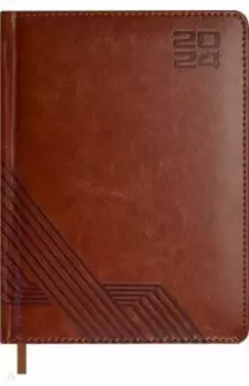 Ежедневник датированный на 2024 год Сариф, коричневый, А6+, 176 листов
