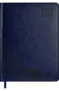Ежедневник датированный на 2024 год Сариф, синий, А6+, 176 листов