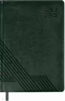 Ежедневник датированный на 2024 год Сариф, зеленый, А5, 176 листов