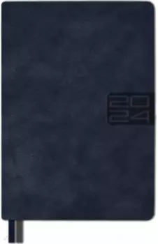 Ежедневник датированный на 2024 год Тиволи глосс, синий, А5, 176 листов