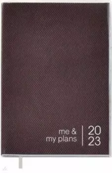 Ежедневник датированный Прозрачный ПВХ. Бордовый, А6, 120 листов