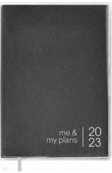 Ежедневник датированный Прозрачный ПВХ. Серый, А6, 120 листов