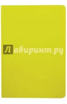 Ежедневник недатированный, 136 листов, А5, "НЕОН-ЖЕЛТЫЙ", мягкий, (45277)