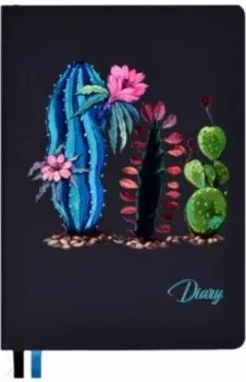 Ежедневник недатированный 160 листов "СОФТ-ТАЧ КАКТУСЫ" (50388)