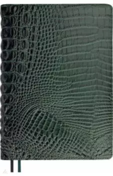 Ежедневник недатированный Аллигатор, зеленый, А5+, 160 листов