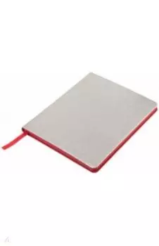 Ежедневник недатированный "Arti" (192 страницы, B6+, серебристый с красным обрезом) (24711/47/08)