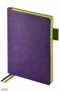 Ежедневник недатированный Boston, фиолетовый, А5, 136 листов