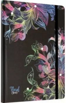 Ежедневник недатированный "Букет на черном" (80 листов, А5) (С3354-07)