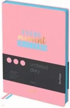 Ежедневник недатированный Haze, А5, 160 листов, розовый