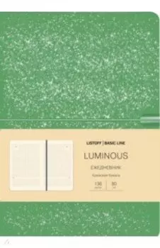Ежедневник недатированный Luminous, зеленый, А5, 136 листов