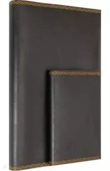 Ежедневник недатированный + обложка для паспорта "ЧЁРНЫЙ" (50372)