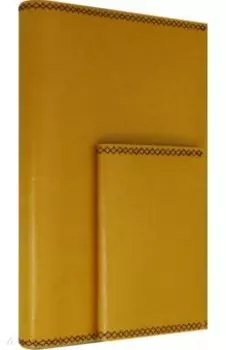 Ежедневник недатированный + обложка для паспорта "ЖЁЛТЫЙ" (50375)