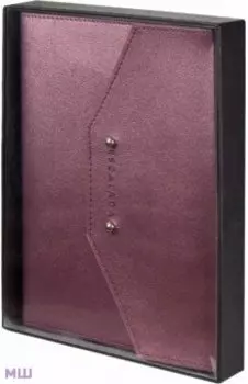 Ежедневник-органайзер недатированный Краст, бордо, А5+, 120 листов