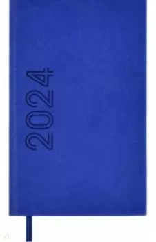 Еженедельник датированный на 2024 год Кассандра, синий, 64 листа