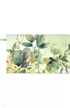 Еженедельник датированный на 2024 год Листья, 64 листа