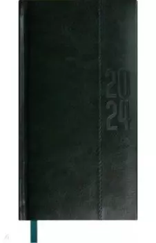 Еженедельник датированный на 2024 год Сариф-эконом, зеленый, 64 листа