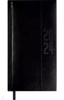 Еженедельник датированный на 2024 год Сариф-эконом, черный, 64 листа