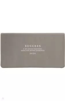 Еженедельник датированный на 2024 год Success, бежевый, 64 листа