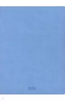 Еженедельник датированный на 2024 год Vienna, голубой, 88 листов