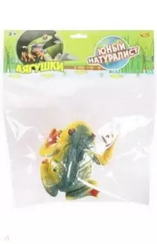 Фигурка Лягушка, зелено-желтая