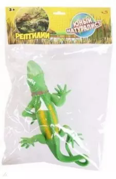 Фигурка Ящерица, ярко-зеленая