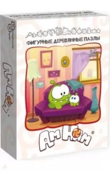 Фигурный деревянный пазл Ам Ням. Cut the rope, 63 детали