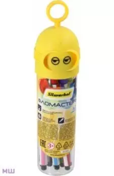 Фломастеры 12 цветов пластиковая туба с подвесом, в ассортименте (867222-12)