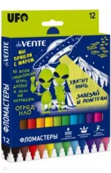 Фломастеры Alien, 12 цветов