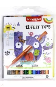 Фломастеры Bruynzeel Kids, 12 цветов