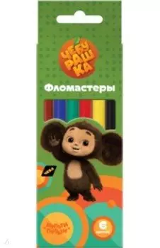 Фломастеры Чебурашка, 6 цветов